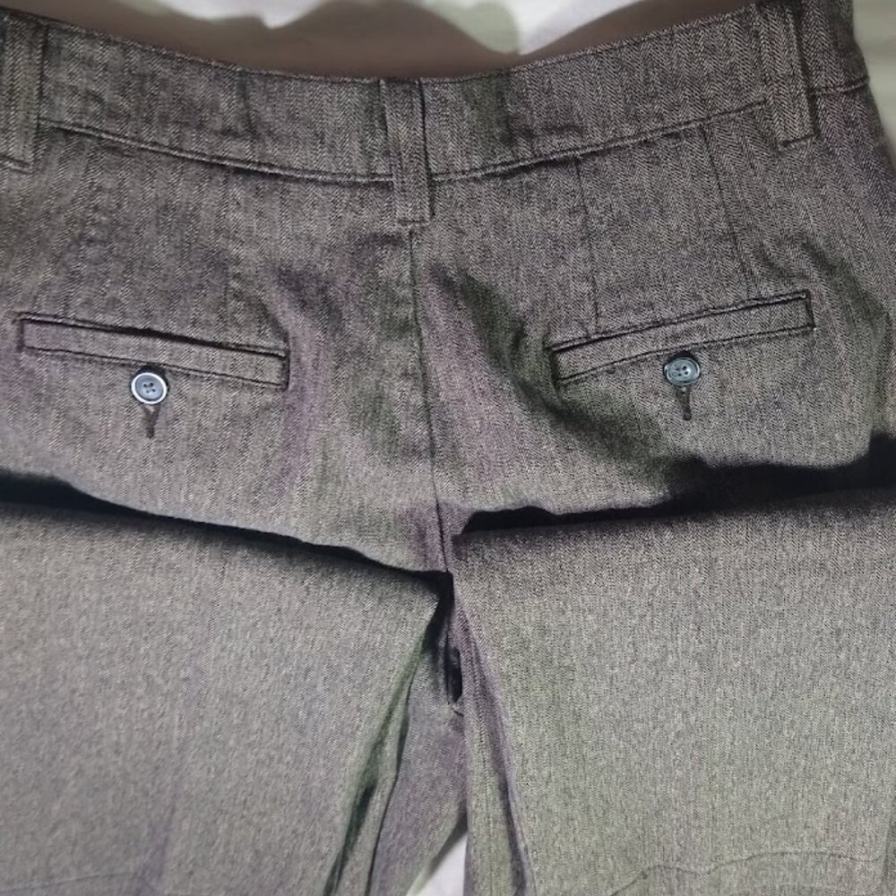 Vintage Lee size 10   brown herringbone-tweed   pant/slacks/trousers - Picture 4 of 16
